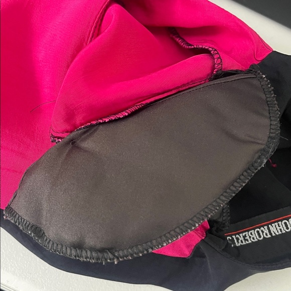 Vintage Pink, Yellow, and Black Women's Dress Sz ML - Picture 7 of 8